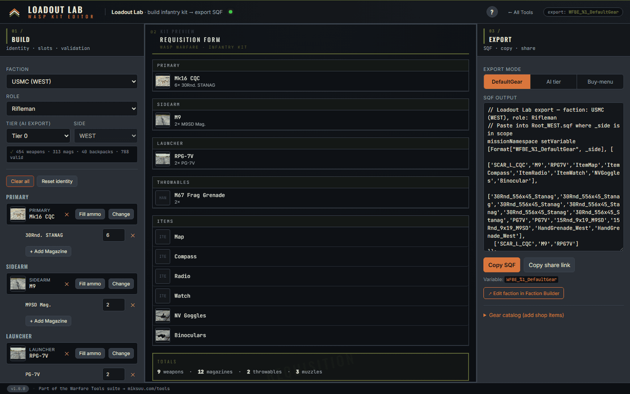 Loadout Lab screenshot