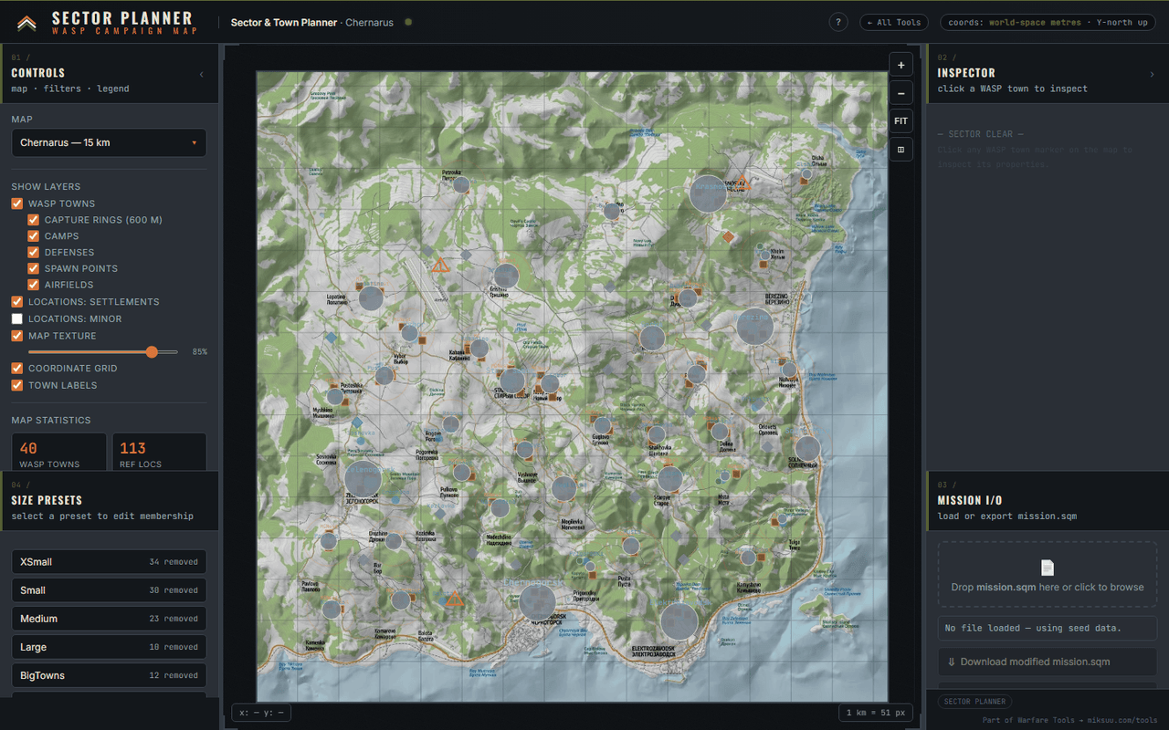 Sector & Town Planner screenshot